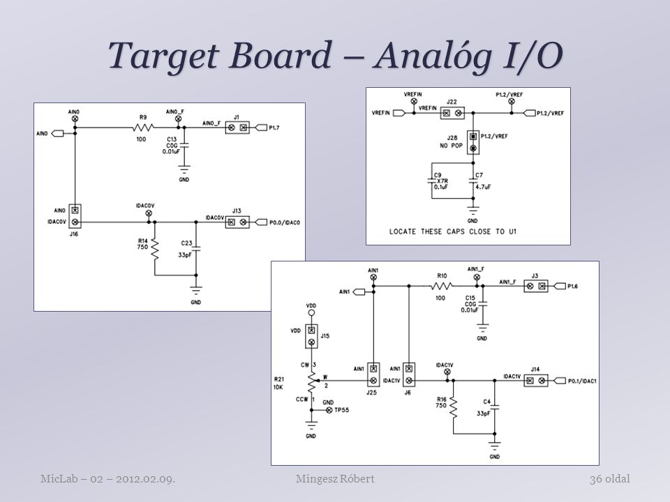 Target Board – Analóg I/O Mingesz RóbertMicLab – 02 – oldal