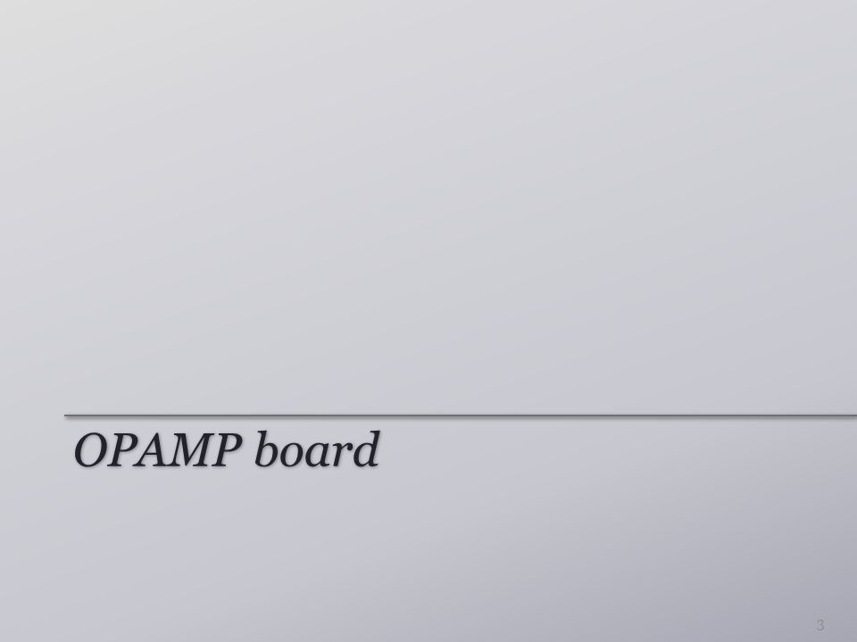 OPAMP board 3