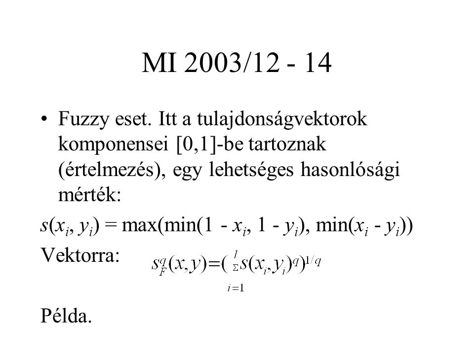 MI 2003/ Fuzzy eset.