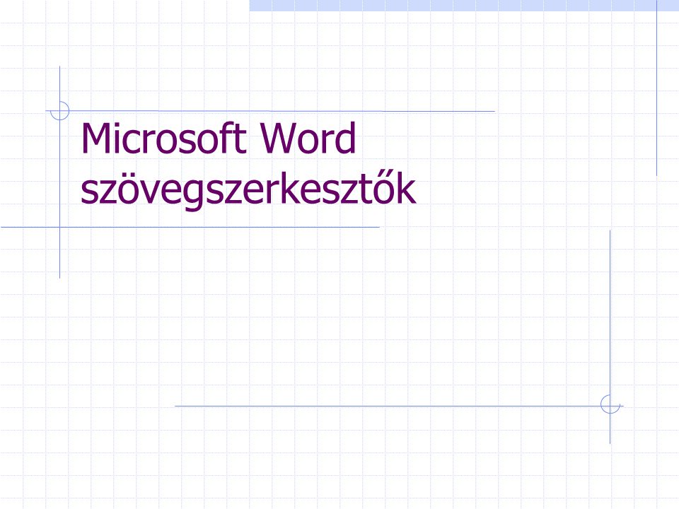 Microsoft Word szövegszerkesztők