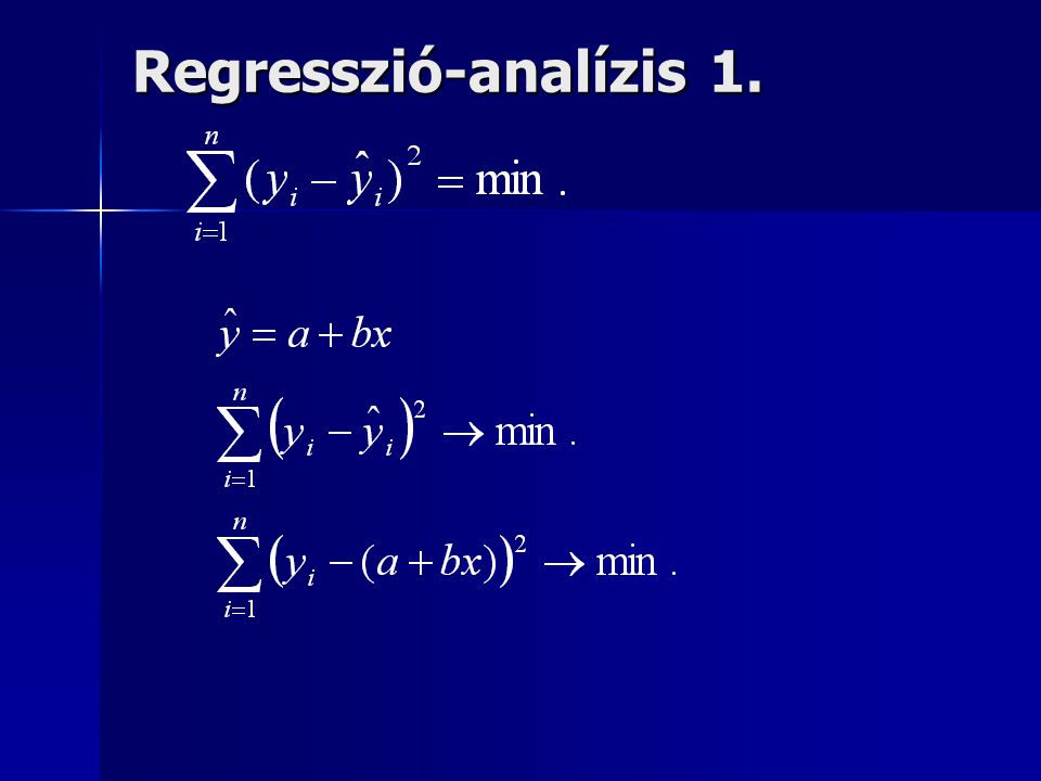 Regresszió-analízis 1.