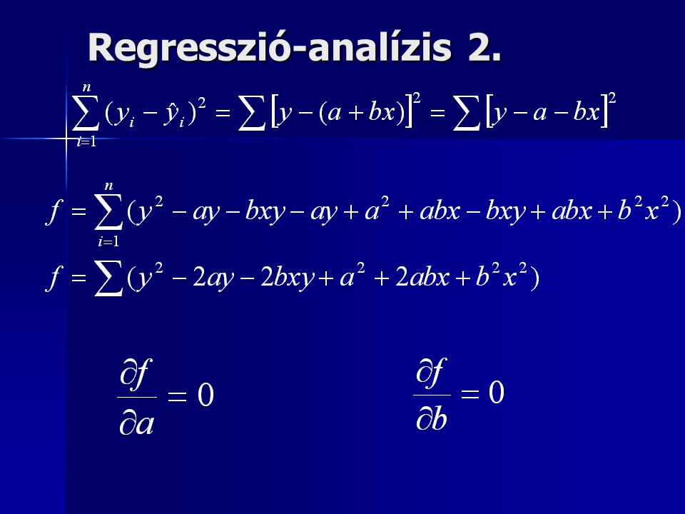 Regresszió-analízis 2.
