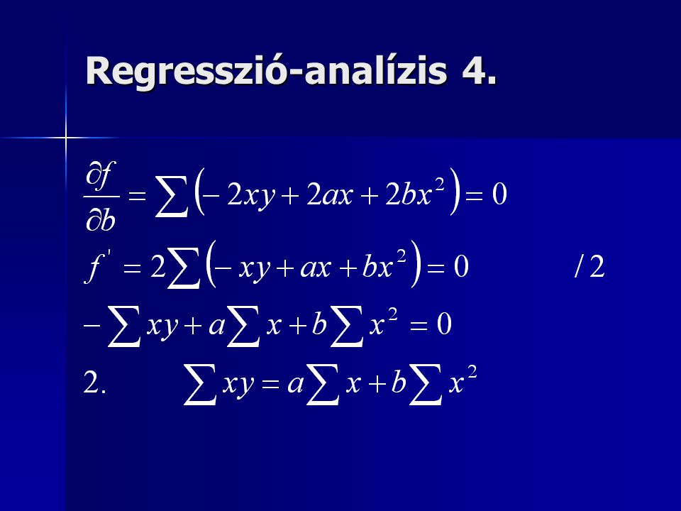 Regresszió-analízis 4.