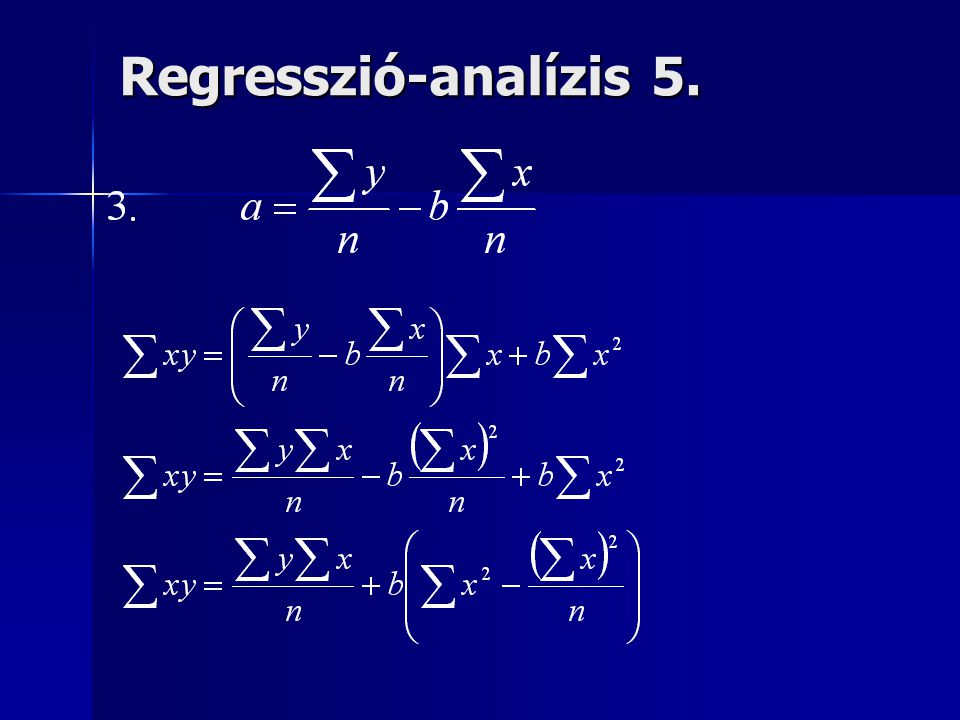 Regresszió-analízis 5.