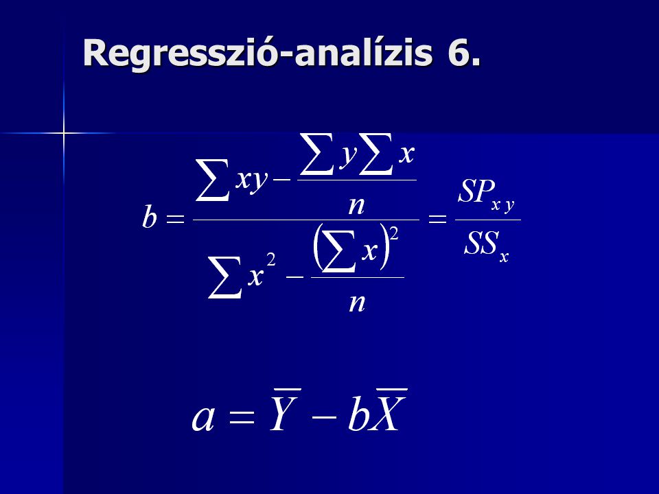 Regresszió-analízis 6.