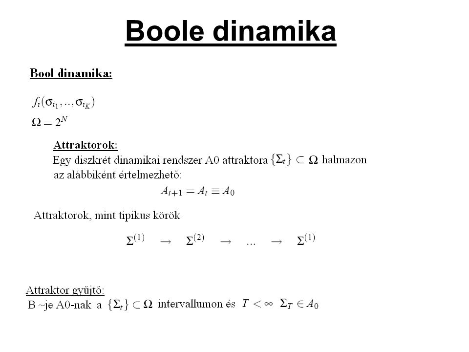 Boole dinamika