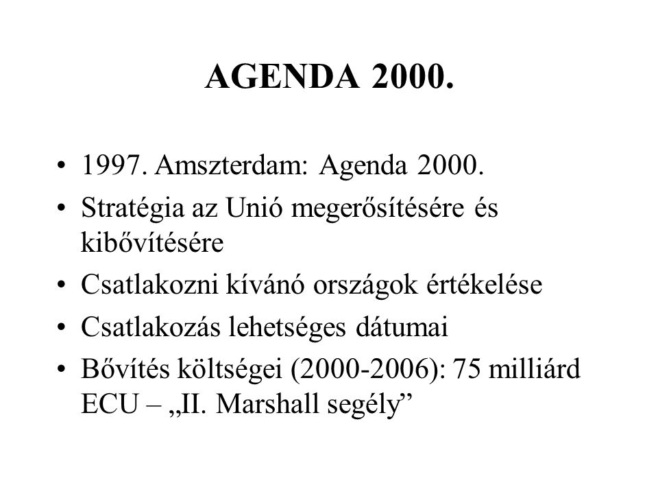 AGENDA Amszterdam: Agenda