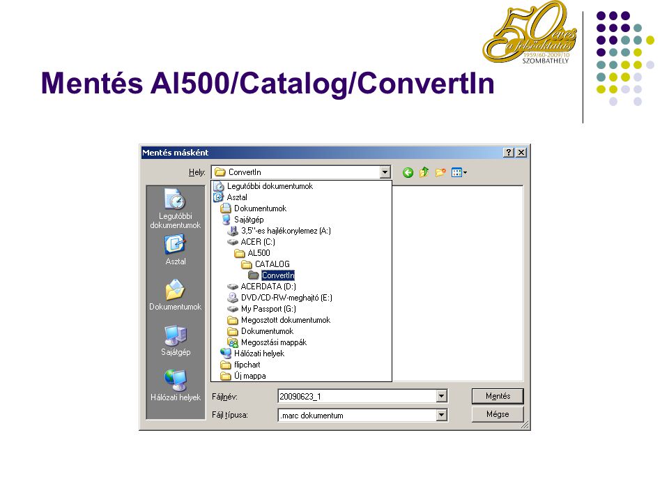 Mentés Al500/Catalog/ConvertIn