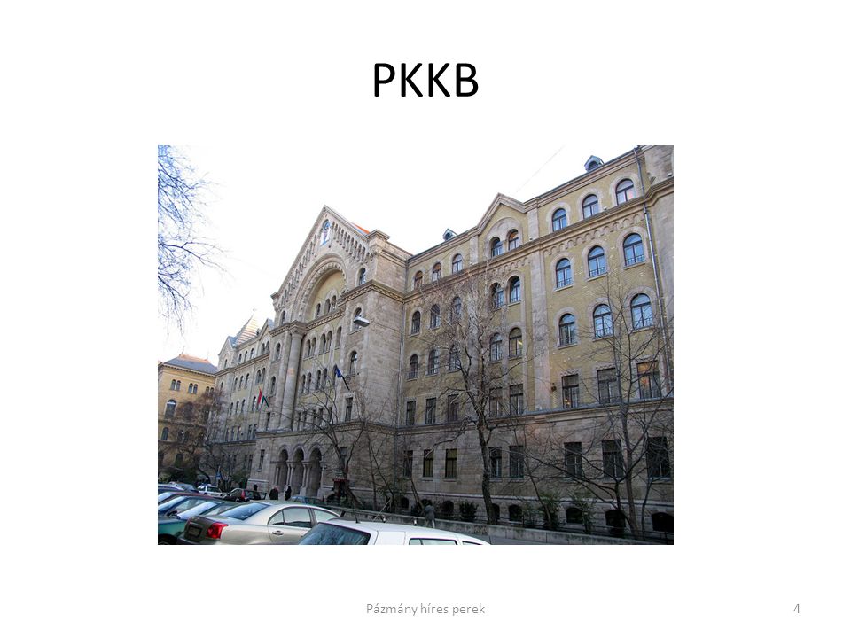 PKKB 4Pázmány híres perek