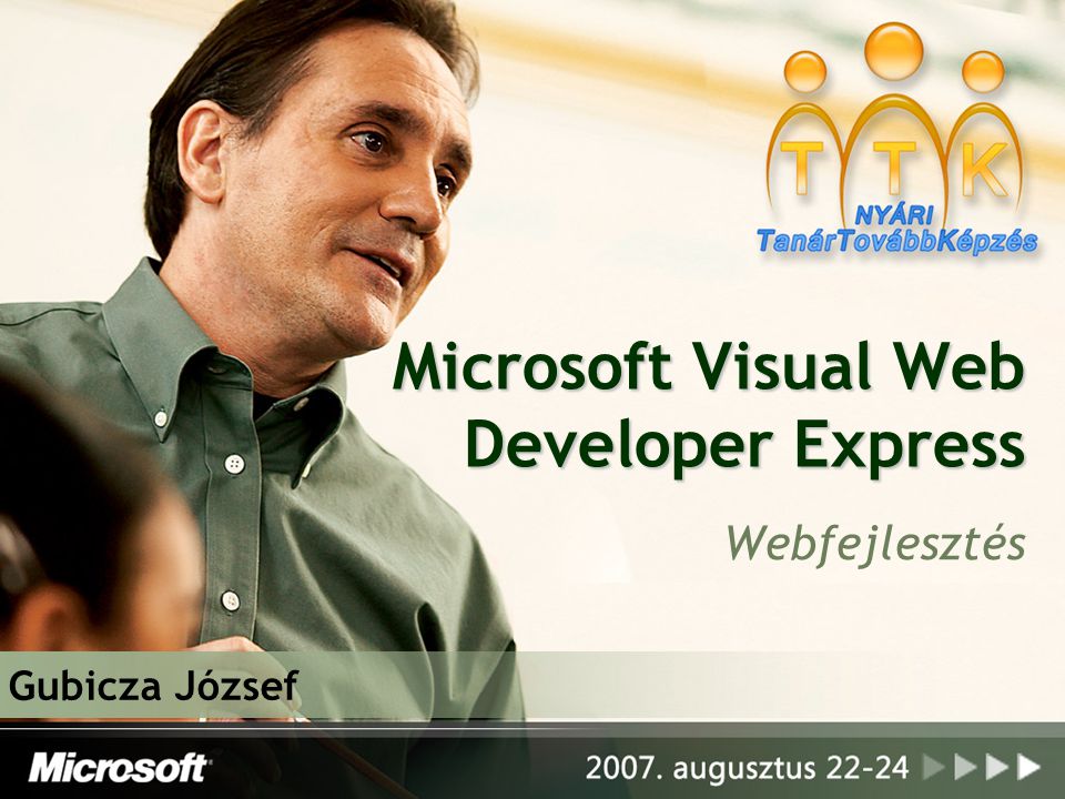 Microsoft Visual Web Developer Express Webfejlesztés Gubicza József