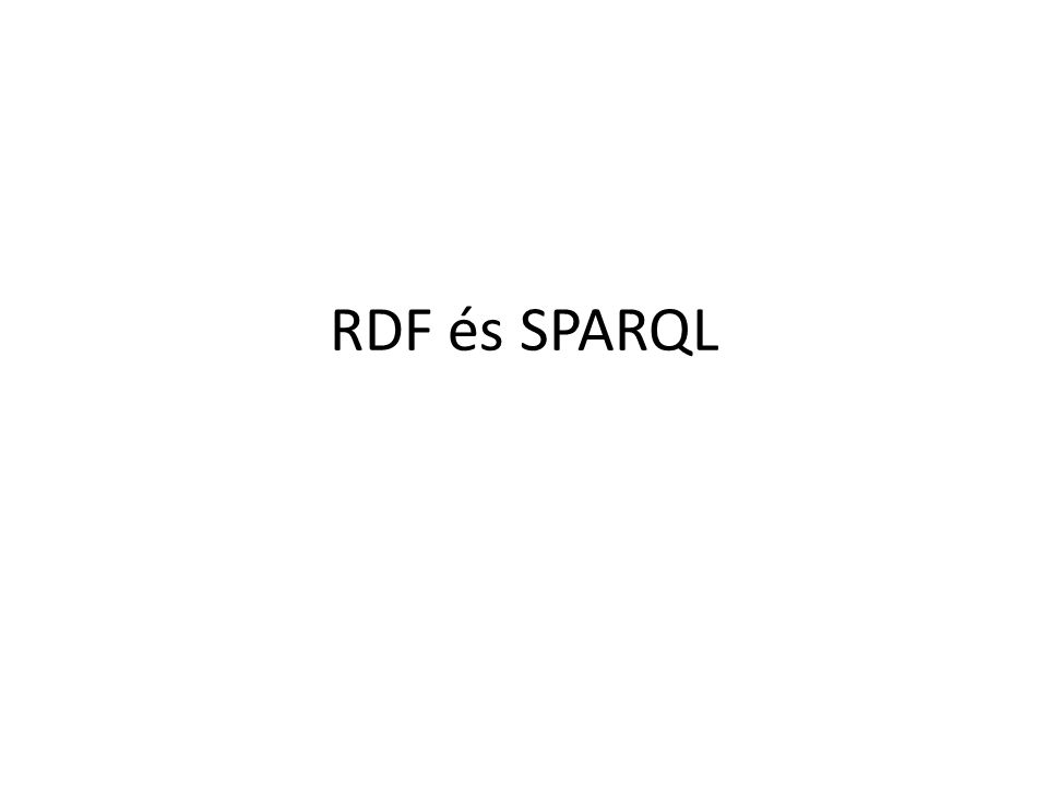 RDF és SPARQL