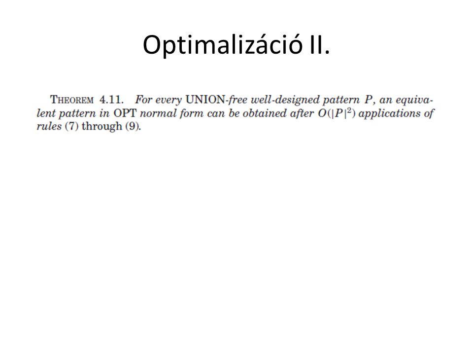 Optimalizáció II.