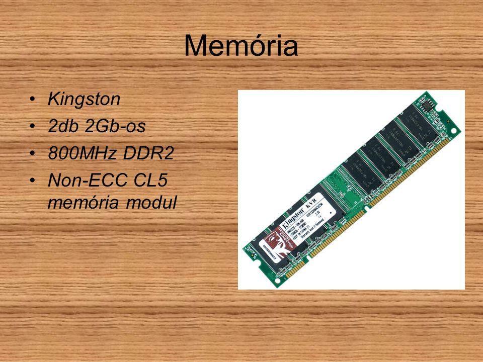 Memória Kingston 2db 2Gb-os 800MHz DDR2 Non-ECC CL5 memória modul
