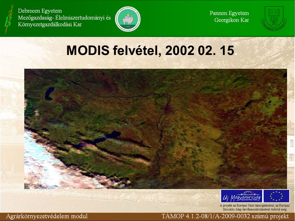 MODIS felvétel,