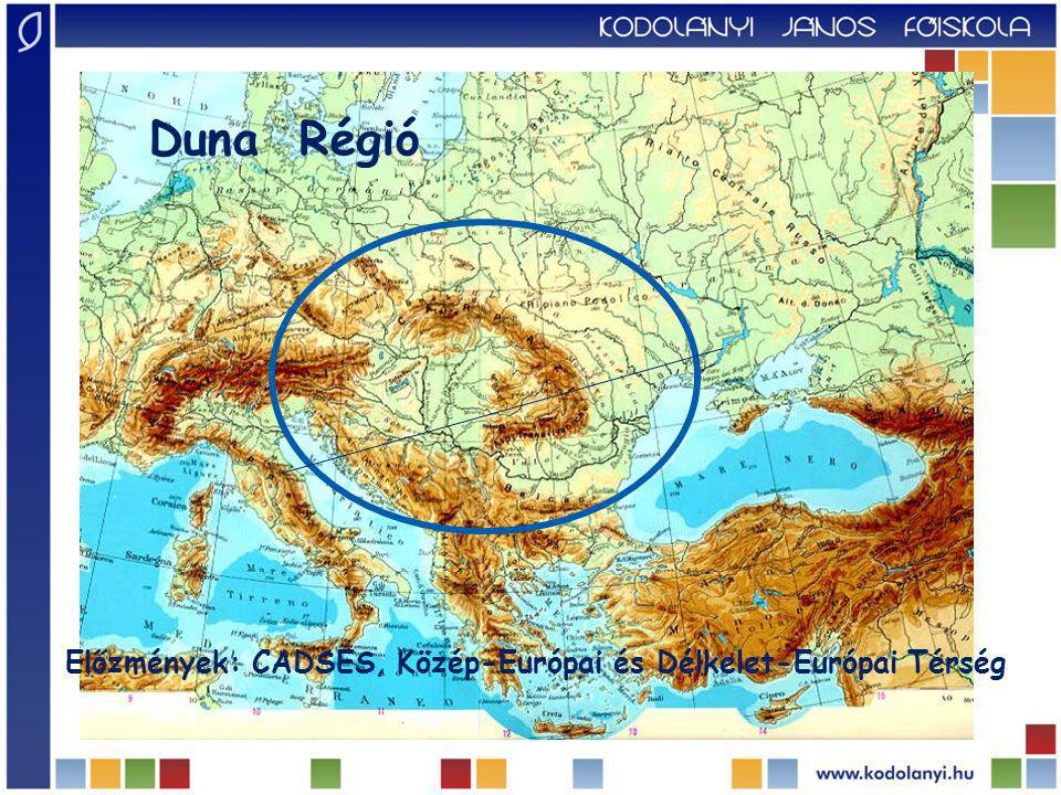 Duna Régió Előzmények: CADSES, Közép-Európai és Délkelet-Európai Térség