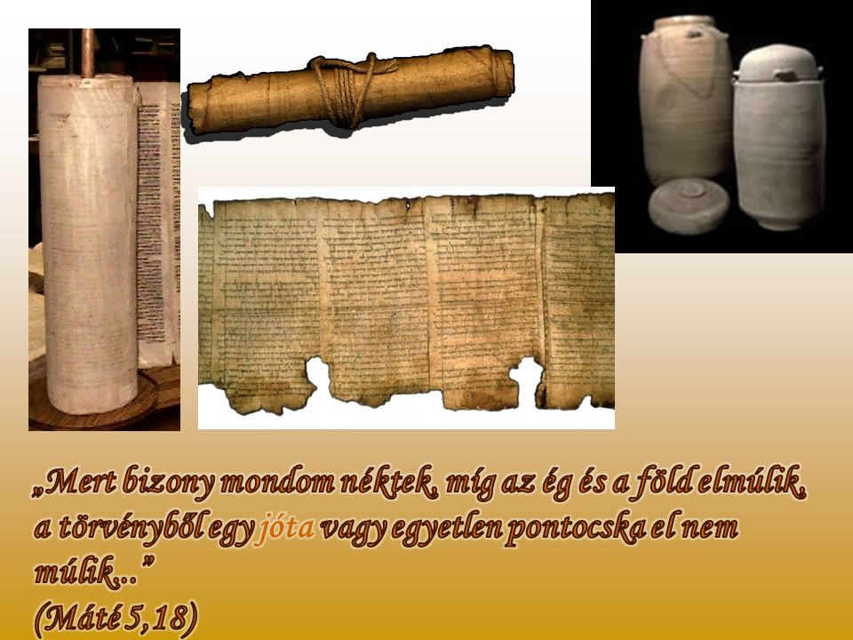 Az 1947-ben a holt-tengeri barlangokban felfedezett, cserépkorsókban tárolt kéziratok egyértelművé tették, hogy a Biblia ősi szövege semmit nem torzult az évszázadok során.