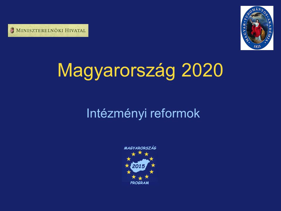 Magyarország 2020 Intézményi reformok