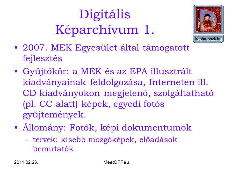 MeetOFF.eu Digitális Képarchívum