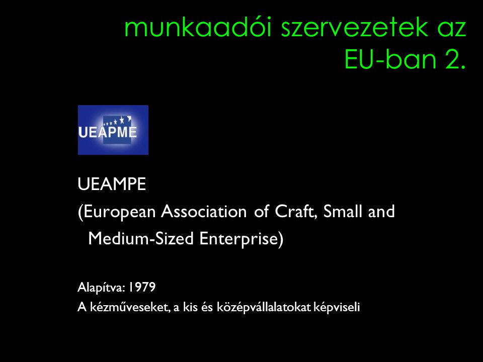 3 munkaadói szervezetek az EU-ban 2.