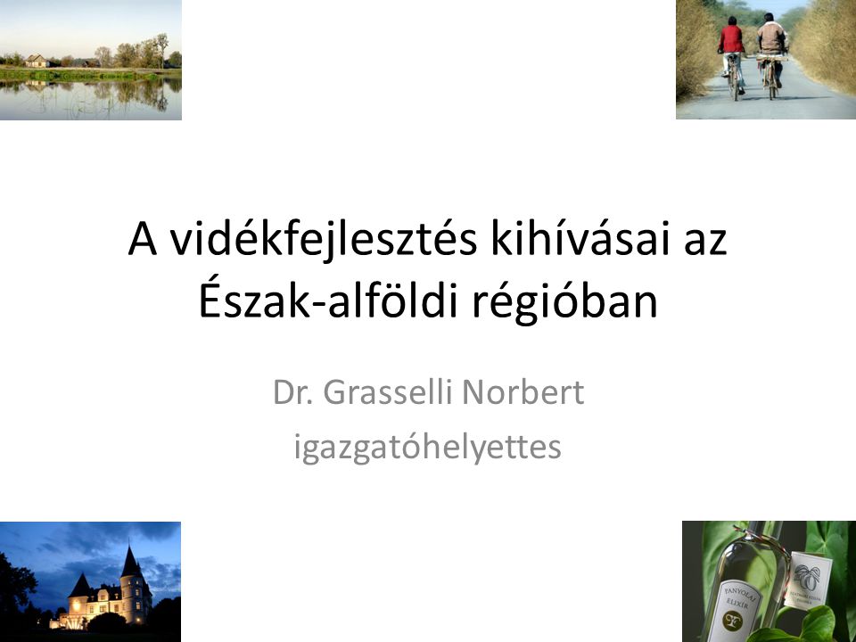 A vidékfejlesztés kihívásai az Észak-alföldi régióban Dr. Grasselli Norbert igazgatóhelyettes